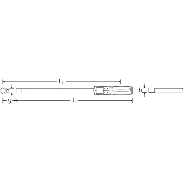 STAHLWILLE スタビレー デジタルトルクレンチ 20-200N.m 14×18mm 全長547mm 714/20 工具 ツール DIY 作業工具