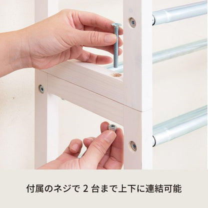【8個セット】伸縮式シューズラック3段(ホワイト/白) 収納/玄関/幅広/大容量/エントランス/スリム/モダン/棚/靴/スリッパ/1人暮らし/業務用/NK-7303