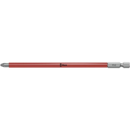 WERA ヴェラ カムアウト防止機能ACR付 プラスネジ用 ドライバービット 差込6.35mm 刃先サイズPH2 全長150mm マグネット・プロテクター付 203913