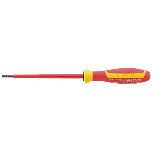 STAHLWILLE スタビレー 1000V絶縁マイナスドライバー 刃先厚0.8mm 刃先幅4.0mm 4660VDE-4N 工具 ツール DIY 作業工具