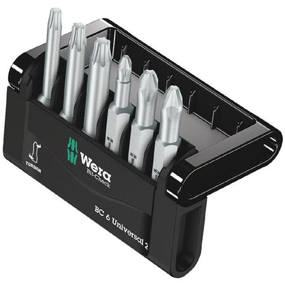 WERA ヴェラ 6点組 差込6.35mm ビットチェック ビットセット #2 056473 工具 ツール DIY 作業工具 道具