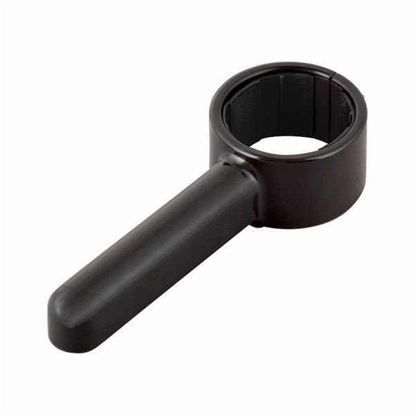【2個セット】 ドアレバー ダークブラウン 約幅18cm ノブ径48～53mm対応 取付簡単 後付け ドアノブ グリーンパル ドア用 扉用 DIY 日用雑貨