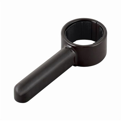 【2個セット】 ドアレバー ダークブラウン 約幅18cm ノブ径48～53mm対応 取付簡単 後付け ドアノブ グリーンパル ドア用 扉用 DIY 日用雑貨