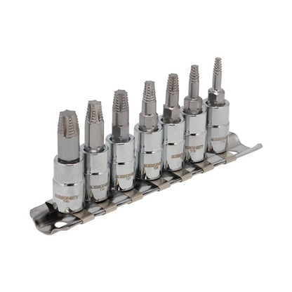 SIGNET シグネット 7点入 1/4DR ヘックスローブボルトリムーバーソケットセット レール付 21877