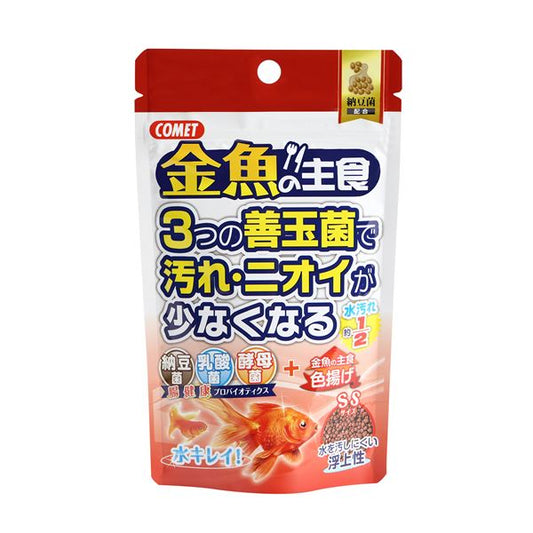 （まとめ）金魚の主食 納豆菌 色揚げ 40g+10g 金魚用フード 【×10セット】【代引不可】