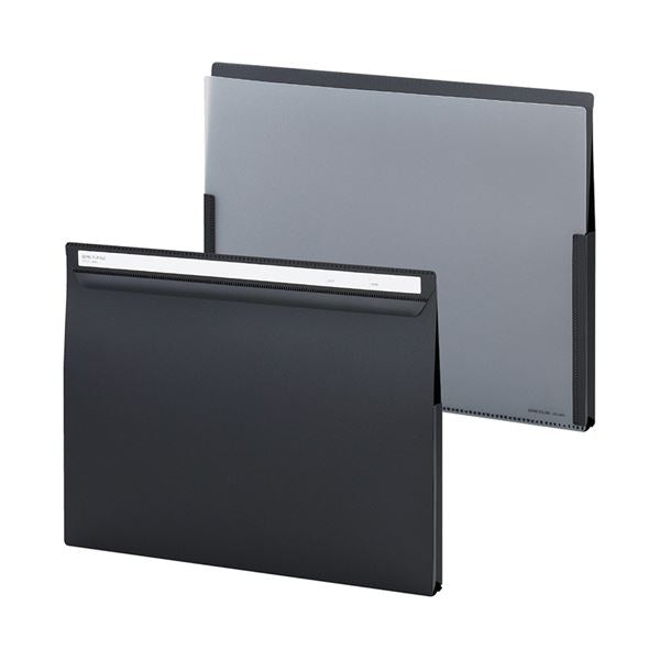 （まとめ） セキセイ セパルフリップファイル A4ヨコ ブラック SEL-2801-60 1冊 【×5セット】
