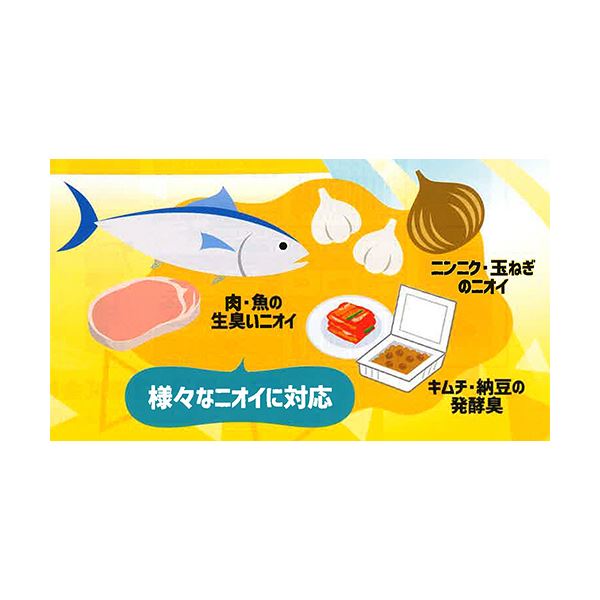 （まとめ） 白元アースノンスメル ぱくぱく炭 冷蔵庫用 1個 【×5セット】