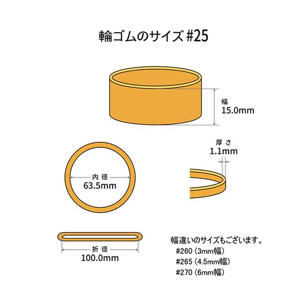 （まとめ） 共和 オーバンド#25 内径63.5mm 50g入 透明袋 GKA-N-009 1袋 【×3セット】