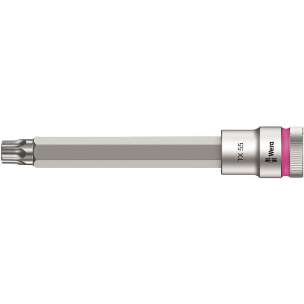 WERA ヴェラ 差込角1/2DR トルクスビットソケット ドライブ保持機能付き サイズTX55 全長140mm 003857 工具 ツール DIY 作業工具