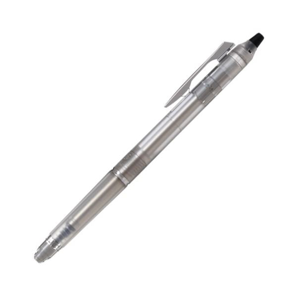 （まとめ） パイロットゲルインキボールペン フリクションボール ノックゾーン 細字0.7mm 黒 （軸色：ニュートラルクリア） LFBKZ-50F-NTC1本 【×3セット】