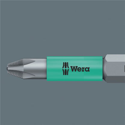 WERA ヴェラ カムアウト防止機能ACR付 プラスネジ用 ドライバービット 差込6.35mm 刃先サイズPH2 全長150mm マグネット・プロテクター付 203913