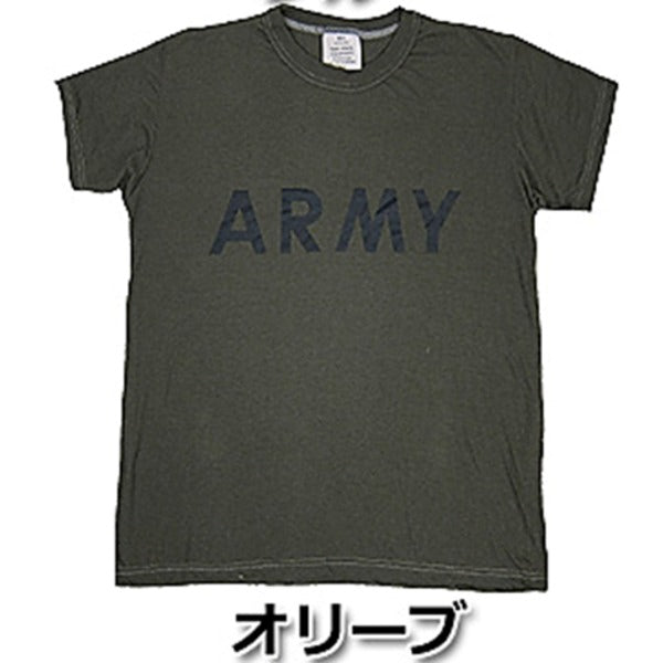 USタイプ ARMY オバーダイ Tシャツ XS オバーダイオリーブ 綿混 ティーシャツ ミリタリーウェア 軍モノ ミリタリーシャツ 衣類
