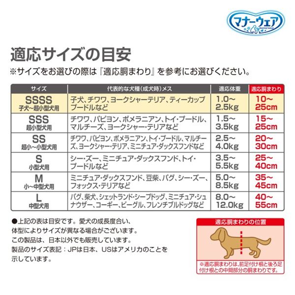 マナーウェア 女の子用 SSSSサイズ ピンクリボン・青リボン 42枚入 ペット用品・犬用【代引不可】