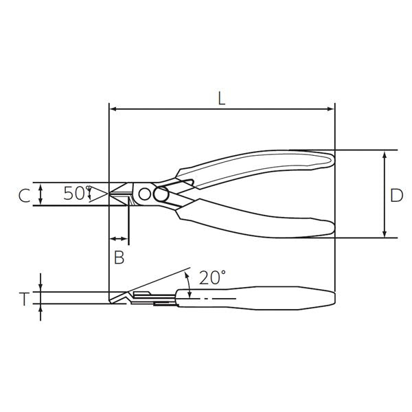 KTC 京都機械工具 板ニッパ 130mm EN-30S ニッパ 工具 ツール DIY 作業工具