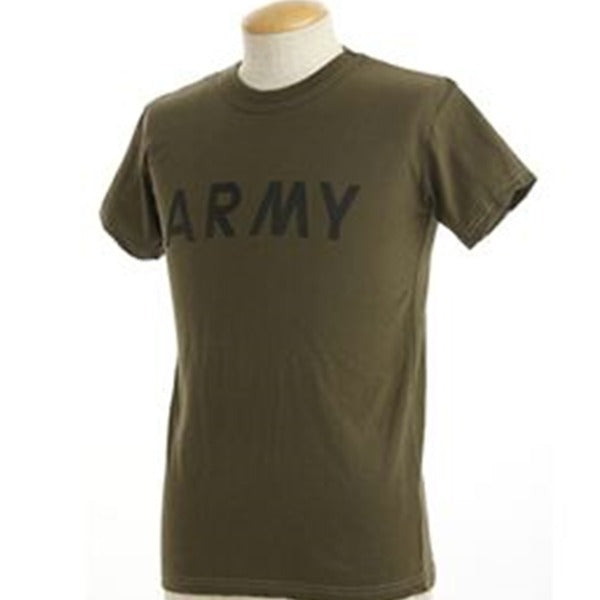USタイプ ARMY オバーダイ Tシャツ XS オバーダイオリーブ 綿混 ティーシャツ ミリタリーウェア 軍モノ ミリタリーシャツ 衣類