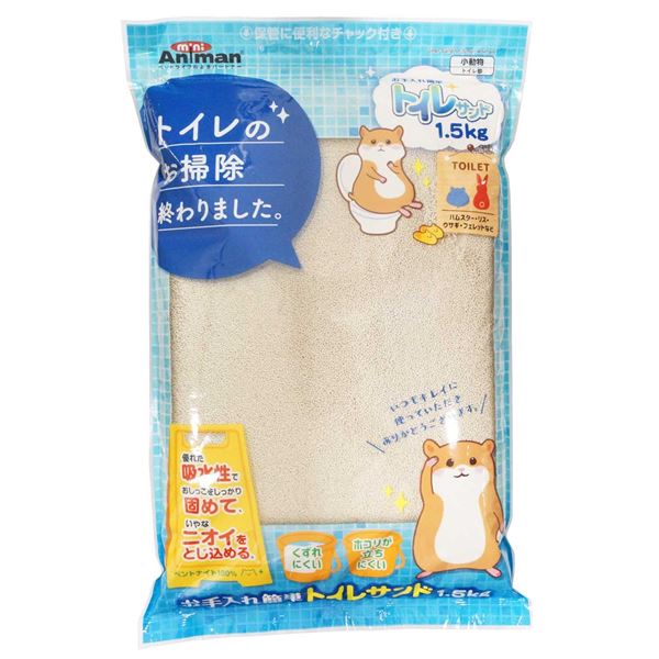 （まとめ）お手入れ簡単トイレサンド 1.5kg【×5セット】 (小動物用品/トイレ・砂・シーツ)【代引不可】