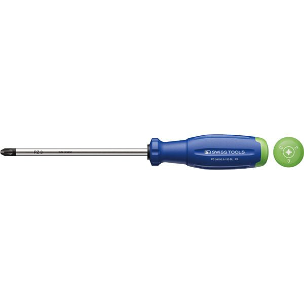 PB SWISS TOOLS ピービースイスツールズ レインボーEVO ポジドライバー 全長273mm 青 38192.3-150BL 工具 ツール DIY 作業工具