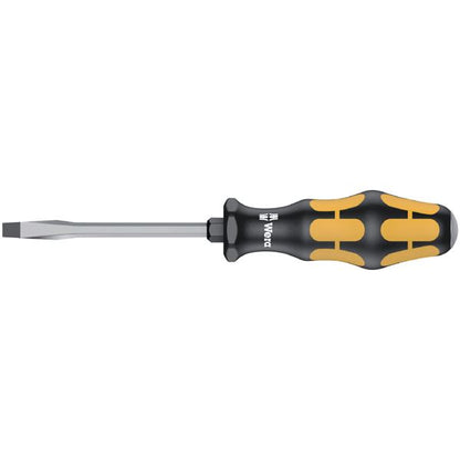 WERA ヴェラ Kraftform ハンドル 根本六角 貫通 マイナスドライバー 先端サイズ1.0×5.5mm 軸長100mm 100085 工具 ツール DIY