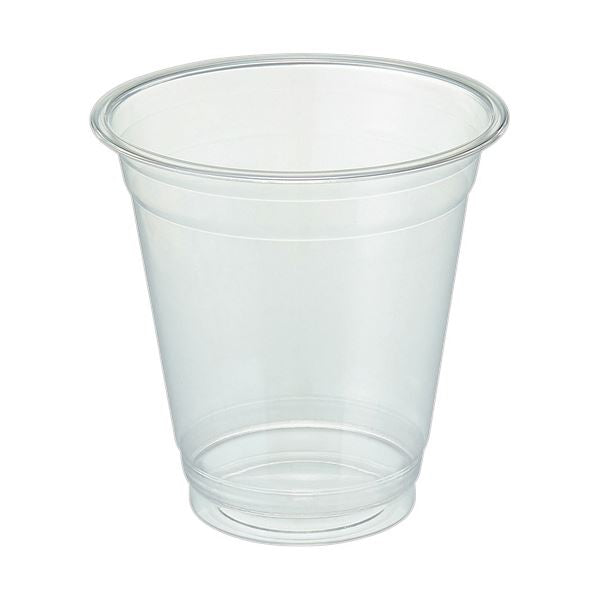 （まとめ） TANOSEEリサイクルPETカップ 96mm口径 370mL 1パック（50個） 【×2セット】
