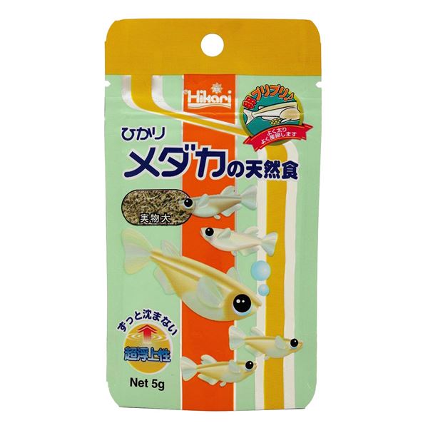 （まとめ） ひかりメダカの天然食 5g 【×10セット】 観賞魚用フード【代引不可】