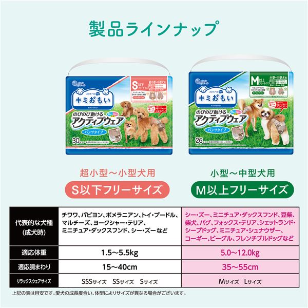 大王製紙 キミおもい アクティブウェア M-L 26枚 （犬用 衛生用品／紙オムツ）【代引不可】