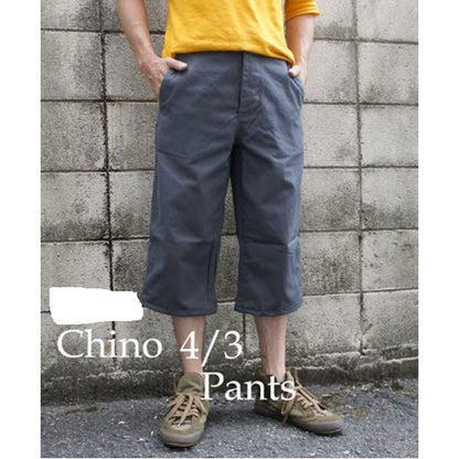 アメリカ軍 60' チノパンツ 32インチ ウエスト 80cm 7分丈 グレー ワンウォッシュ 綿 レプリカ 米軍 US ミリタリーパンツ
