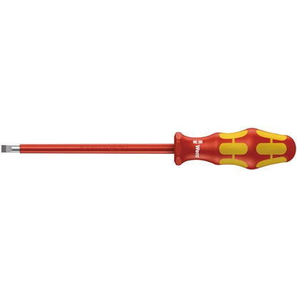 WERA ヴェラ 絶縁 マイナスドライバー 1000Vでも作業できる 絶縁ブレード 先端サイズ1.2x6.5mm 軸長150mm 006125 工具 ツール