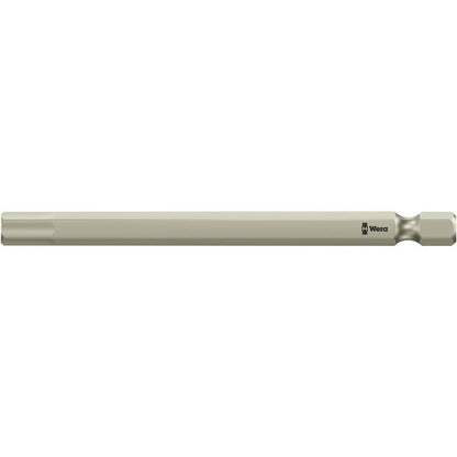 WERA ヴェラ Hex 六角ネジ用 ステンレス製 ドライバービット 差込6.35mm 刃先サイズHEX6 全長89mm 071104 工具 ツール DIY