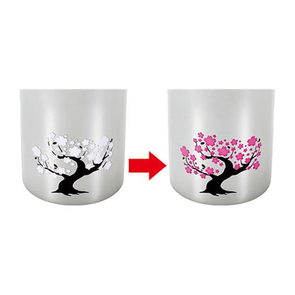 燕熟の技 感温ステンレスタンブラー 300ml 桜 EJK-300