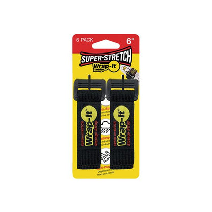 Wrap-It ラップイット 配線コード収納ストラップ 6X1inch 6個入 BK 706-06B 工具 ツール DIY 作業工具