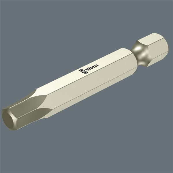 WERA ヴェラ 六角穴付ネジ用 ステンレス製ドライバービット インチサイズ 差込6.35mm 刃先サイズ1/8"inch 全長89mm 071106 工具