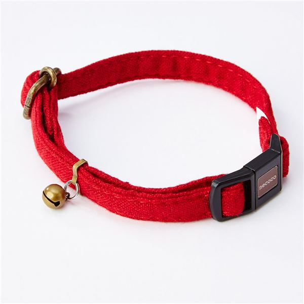 （まとめ）necoco キャットカラー レッド【×3セット】 (猫用品/首輪)【代引不可】