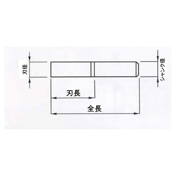PROCHI PRV-T06M2 超硬 スクエアエンドミル 6mm 2枚刃 Vシリーズ 工具 ツール DIY 作業工具 道具
