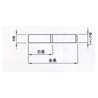 PROCHI PRV-T06M2 超硬 スクエアエンドミル 6mm 2枚刃 Vシリーズ 工具 ツール DIY 作業工具 道具