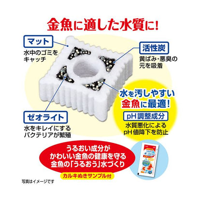 （まとめ）金魚元気 ロカボーイS 交換ろ過材-N 3個パック【×3セット】 (観賞魚/水槽用品)【代引不可】