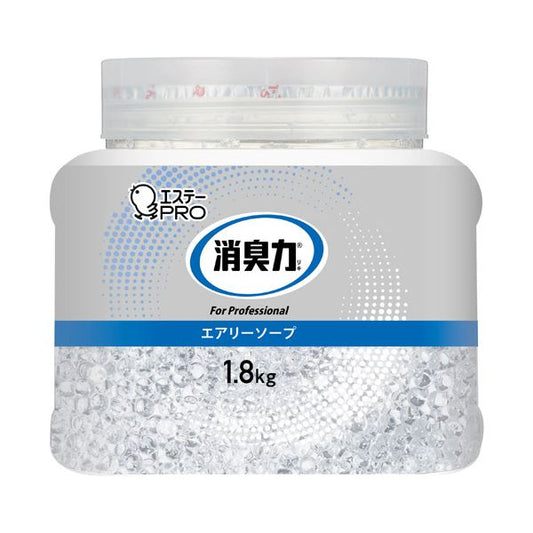 エステー 消臭力業務用消臭剤 ビーズタイプ エアリーソープ 本体 1.8kg 1個