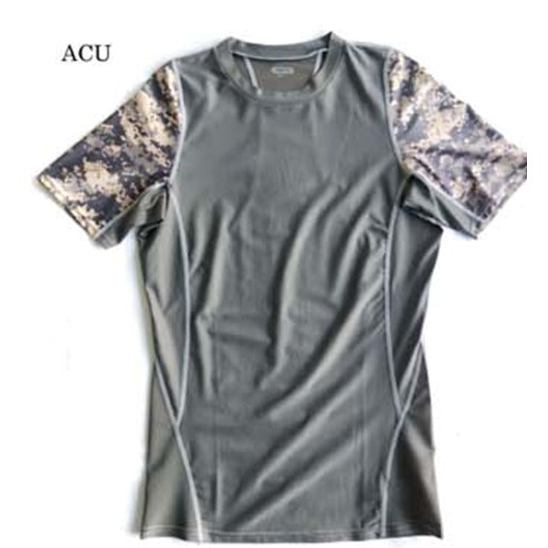 アメリカ軍 タクティカル トレーニング 半袖 シャツ XL ACU スリムフィット コンプレッション 吸汗 速乾 レプリカ スポーツ