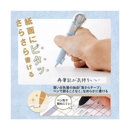 （まとめ） プラス 修正テープホワイパーPL 5mm幅×6m SODA（ブルー） WH-1905 BL 1個 【×10セット】