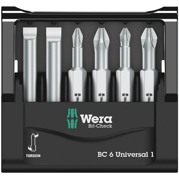 WERA ヴェラ 6本組 差込6.35mm ドライバービットセット 056474 工具 ツール DIY 作業工具 道具