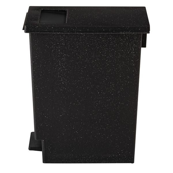ゴミ箱 20L 約幅20cm ブラック 日本製 プッシュ式 足元ペダル式 蓋付 ダストボックス トラッシュカン リビング 台所 完成品