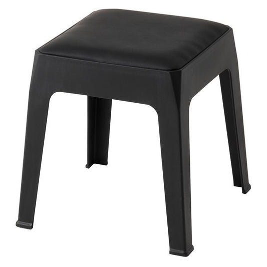 スツール 約W30.5×D30.5×H31cm ブラック スタッキング可 椅子 スタッキングスツール インテリア家具 完成品