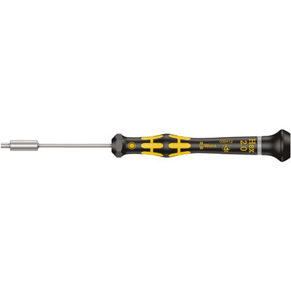 WERA ヴェラ ESD 静電気放電対策 精密 ナットドライバー 六角サイズ2.0mm 軸長60mm 030412 工具 ツール DIY 作業工具 道具