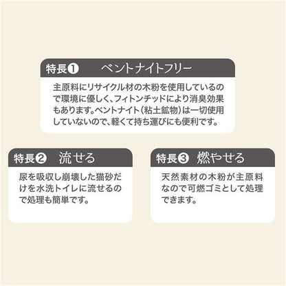 （まとめ）システムトイレ専用 トイレに流せる猫砂 デオンDサンド 4L【×2セット】 (猫砂)【代引不可】