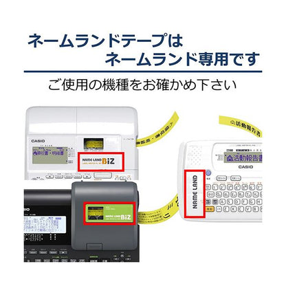カシオ NAME LANDセキュリティーテープ 24mm×5.5m 銀/黒文字 XR-24SCSR 1個