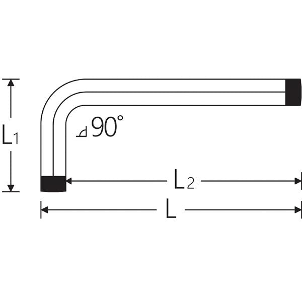 STAHLWILLE スタビレー 六角棒レンチ ボール 5/16 インチサイズ ハンドル202mm 10767A-5/16 工具 ツール DIY 作業工具