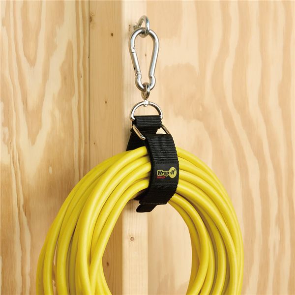 Wrap-It ラップイット カラビナ付収納ストラップ 12X1.5inch BK 100-HNH-12BL 工具 ツール DIY 作業工具