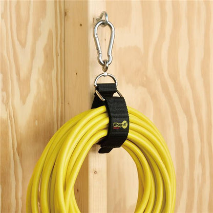 Wrap-It ラップイット カラビナ付収納ストラップ 12X1.5inch BK 100-HNH-12BL 工具 ツール DIY 作業工具