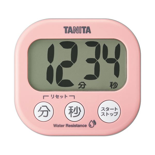 タニタ 洗えるでか見えタイマー ピンクTD-426-PK 1個