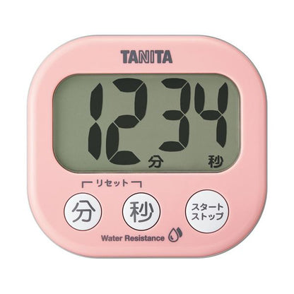 タニタ 洗えるでか見えタイマー ピンクTD-426-PK 1個