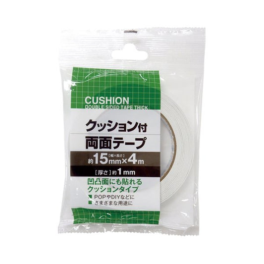 160クッション両面テープ（15mm×4m） 【12個セット】 32-160